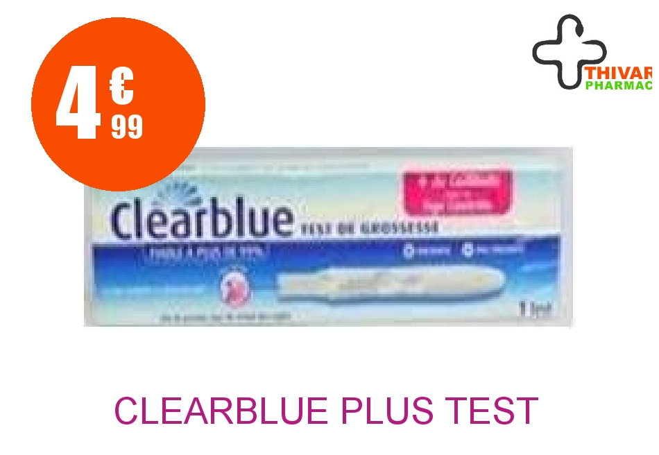 Achetez CLEARBLUE PLUS Test de grossesse Stylo de 1
