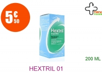 HEXTRIL 0,1 % Solution Bain bouche menthe Flacon de 200ml